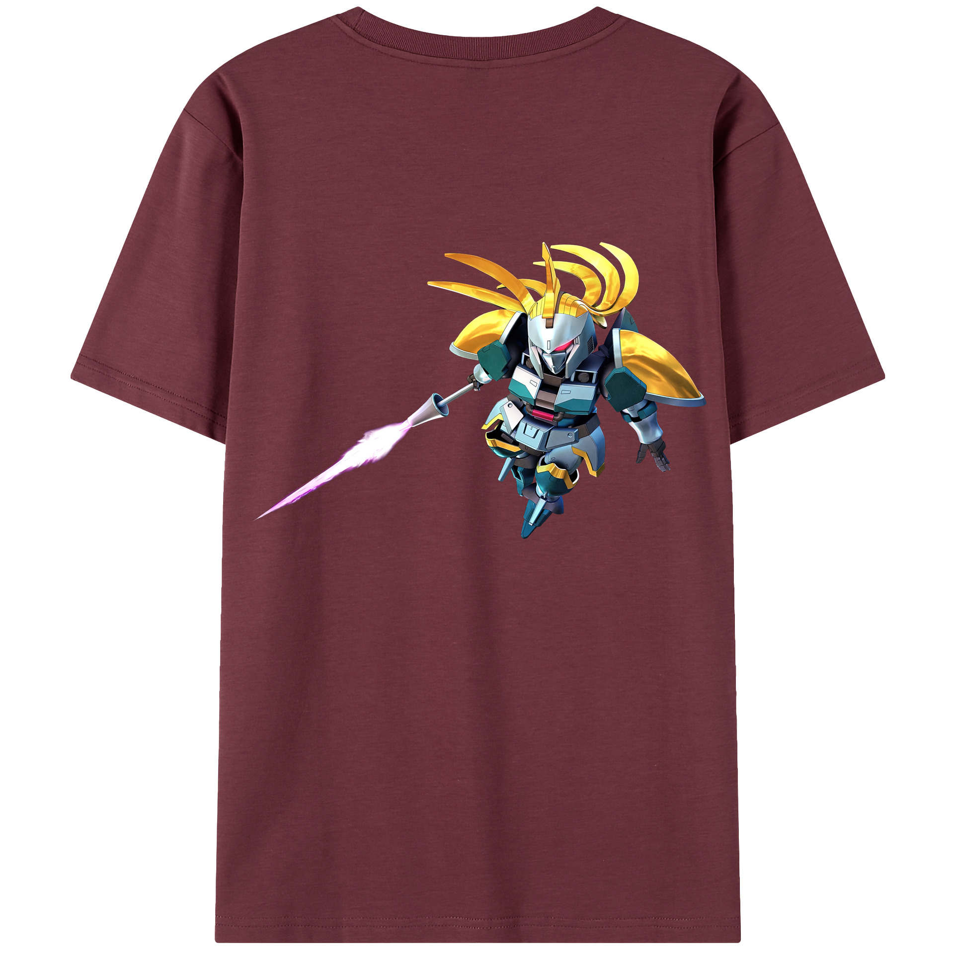 （画像用） 機動戦士ガンダム Mobile Suit Gundam 綿100％半袖Tシャツ（背面プリント）